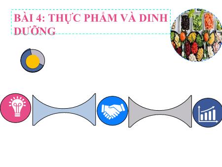 Bài giảng Công nghệ Lớp 6 Sách Chân trời sáng tạo - Tiết 7+8, Bài 4: Thực phẩm và dinh dưỡng