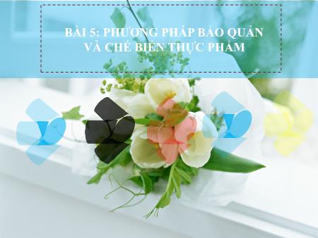 Bài giảng Công nghệ Lớp 6 Sách Kết nối tri thức - Tiết 9+10, Bài 5: Phương pháp bảo quản và chế biến thực phẩm