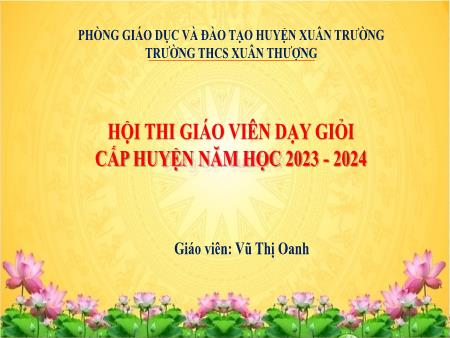 Bài giảng Toán Lớp 6 Sách Kết nối tri thức - Bài 19: Hình chữ nhật. Hình thoi. Hình bình hành. Hình thang cân - Tiết 5: Thực hành hình thoi. Hình bình hành - Trường THCS Xuân Thượng
