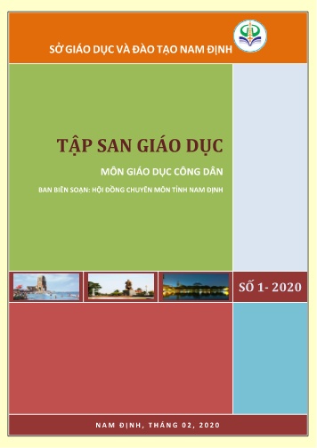 Tập san giáo dục môn Giáo dục công dân - Sở GD&ĐT Nam Định
