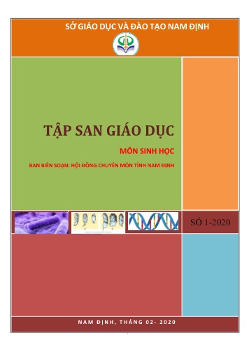Tập san giáo dục môn Sinh học - Sở GD&ĐT Nam Định